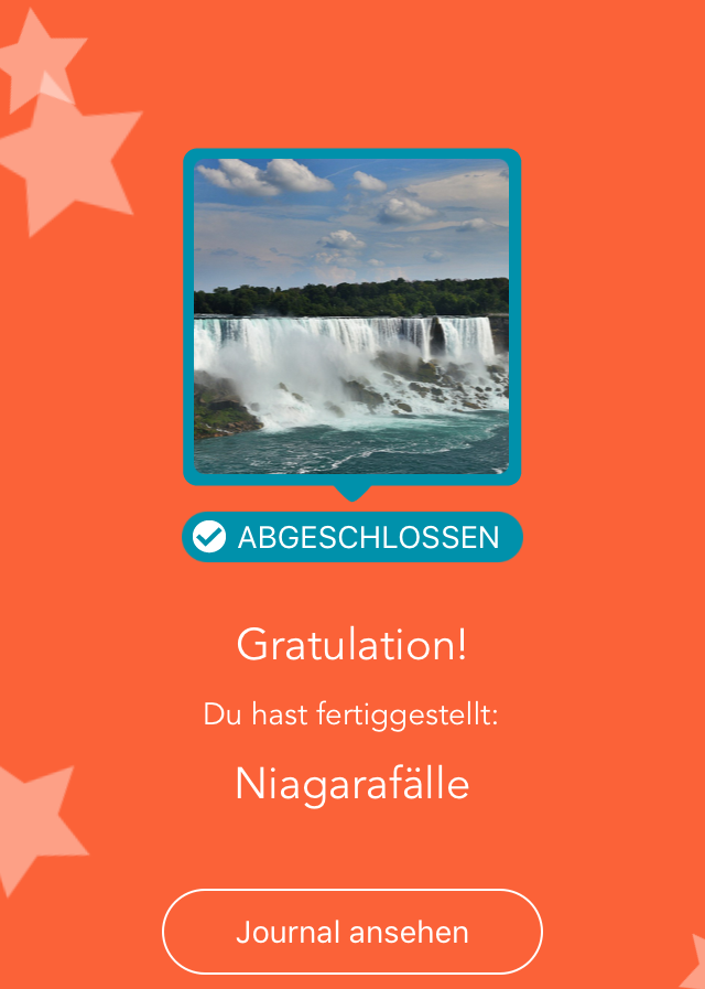 Adventure Lab App: Gratulation bei LabCache-Fund